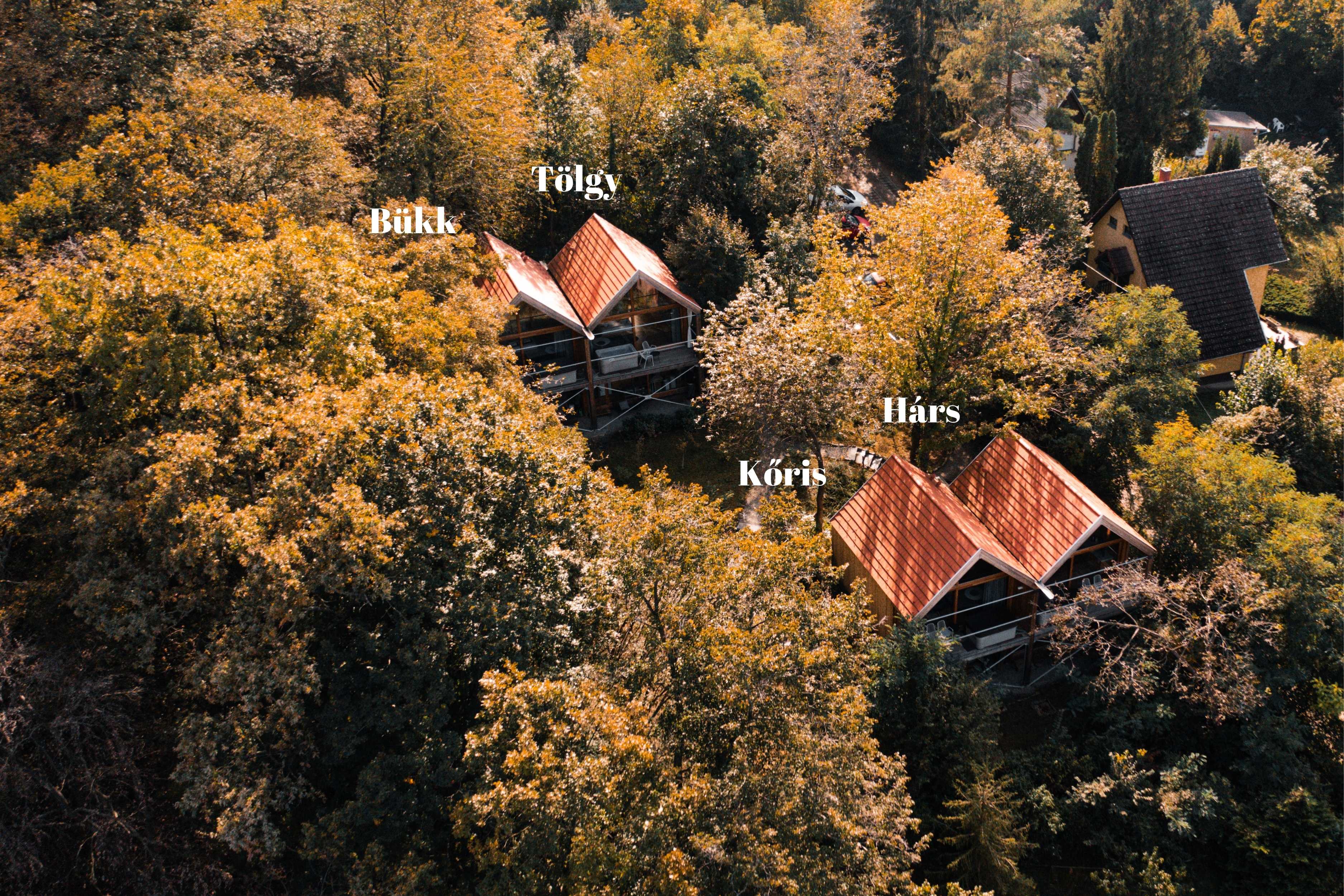 Lombházak elhelyezkedése